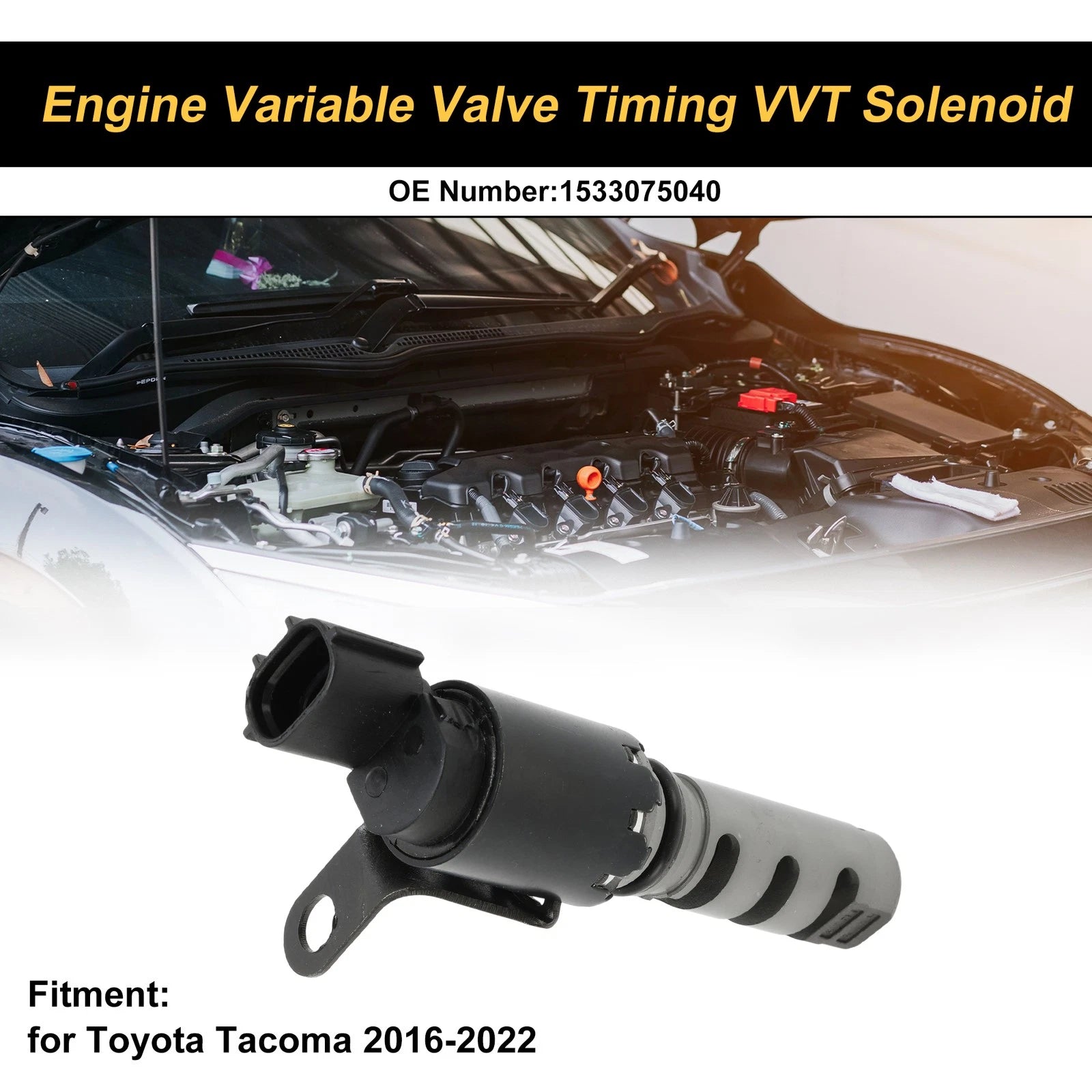 Engine Variable Valve Timing VVT Solenoid for Toyota Tacoma (2016–2022)
