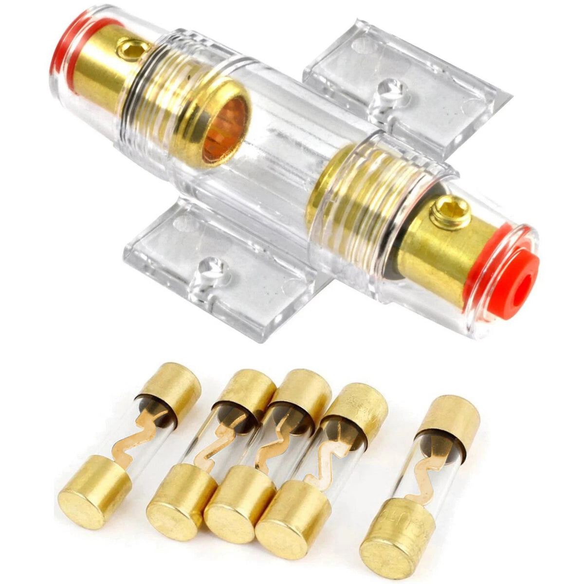 12V AGU Fuse Holder 100A with Sealing Cap for Car Audio System
