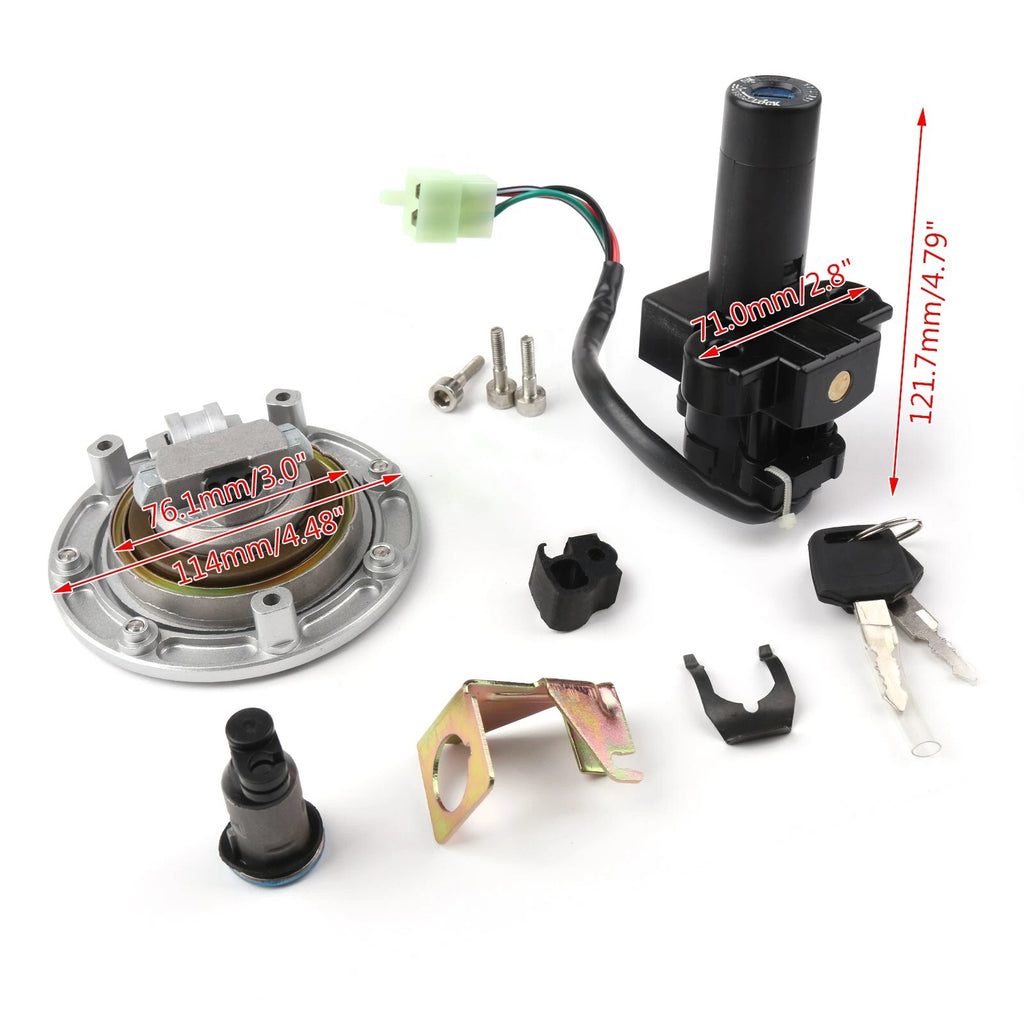 Ignition Switch Lock Fuel Gas Cap Key Set for Honda CB750 F2 (1992–2001) CB1300 (1998–2002)
