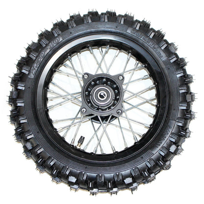 2.50-10 Front Wheel Rim + Knobby Tire for PIT PRO Dirt Bike (10")