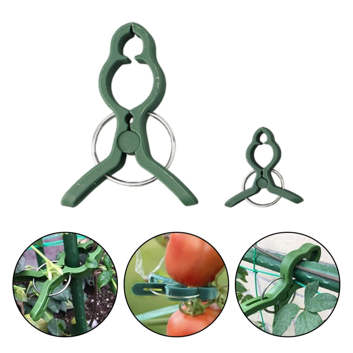 Pack of 40 Reusable Plastic Plant Clips for Plant Protection
