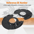 2X Front Disc Brake Splash Shields for Toyota Sequoia (2000–2007) 47704-34031