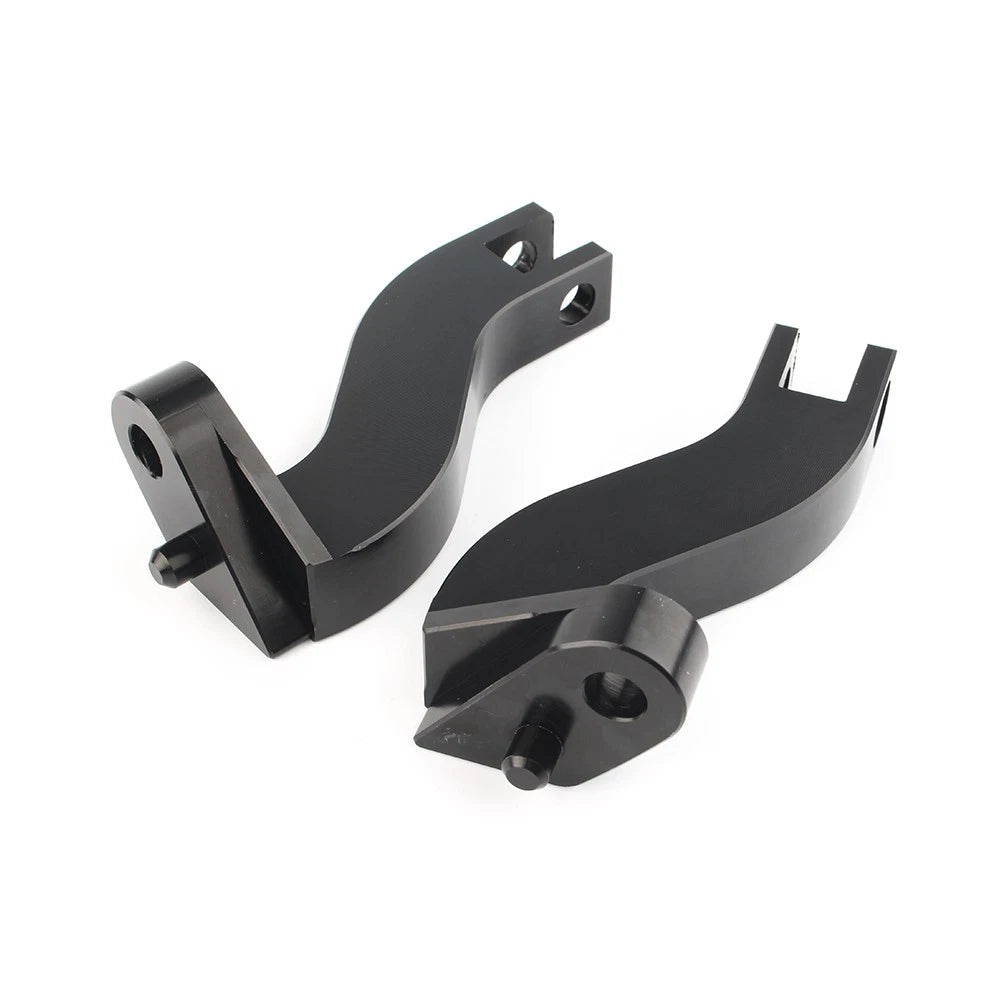 2X Passenger Rear Foot Peg Mount Kits for Harley Davidson Touring FLHT (1993–2016)