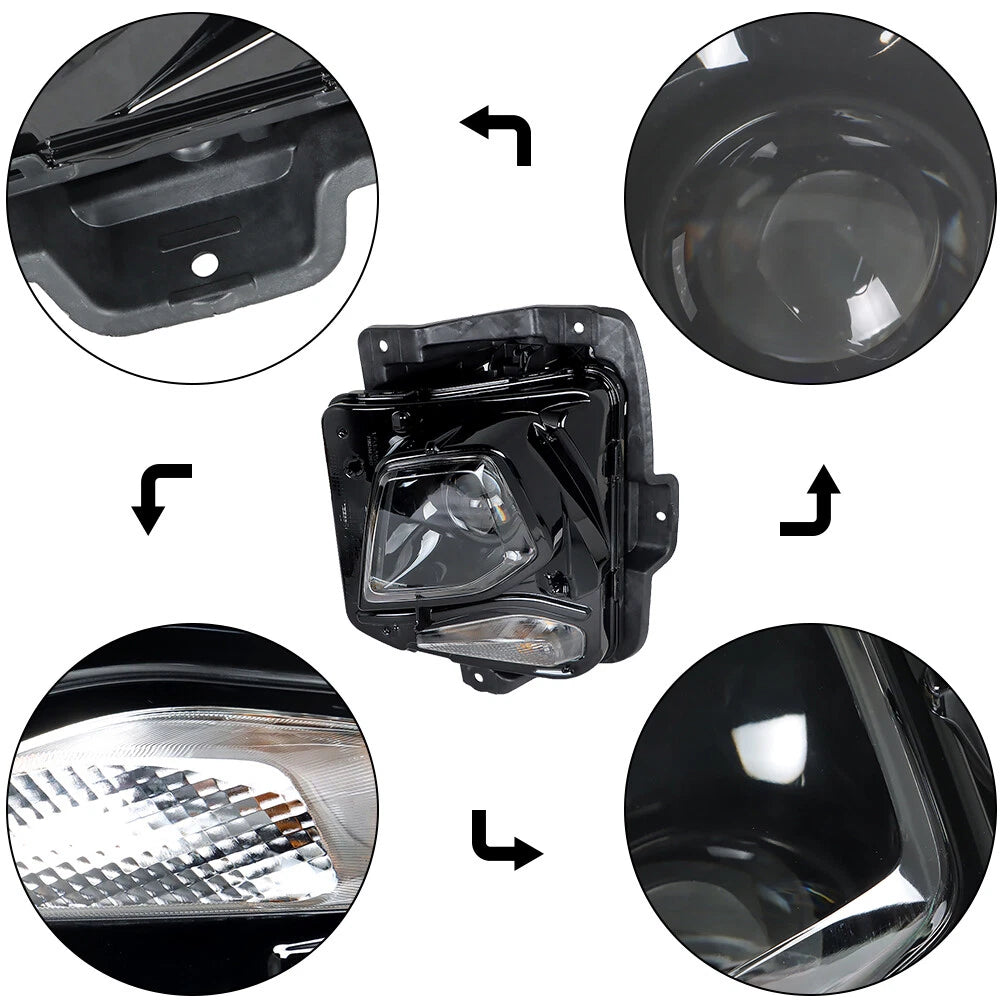 HID Headlight Headlamp for Chevy Blazer (2019–2021) Left Side Black Clear