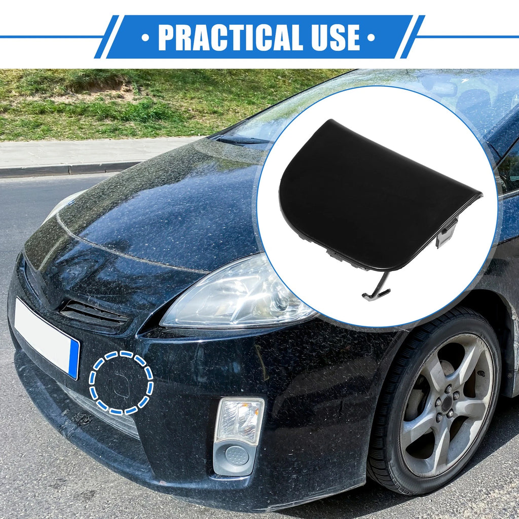 Front Left Tow Hook Cover Replacement for Toyota Prius XW30 (2012–2015) Black