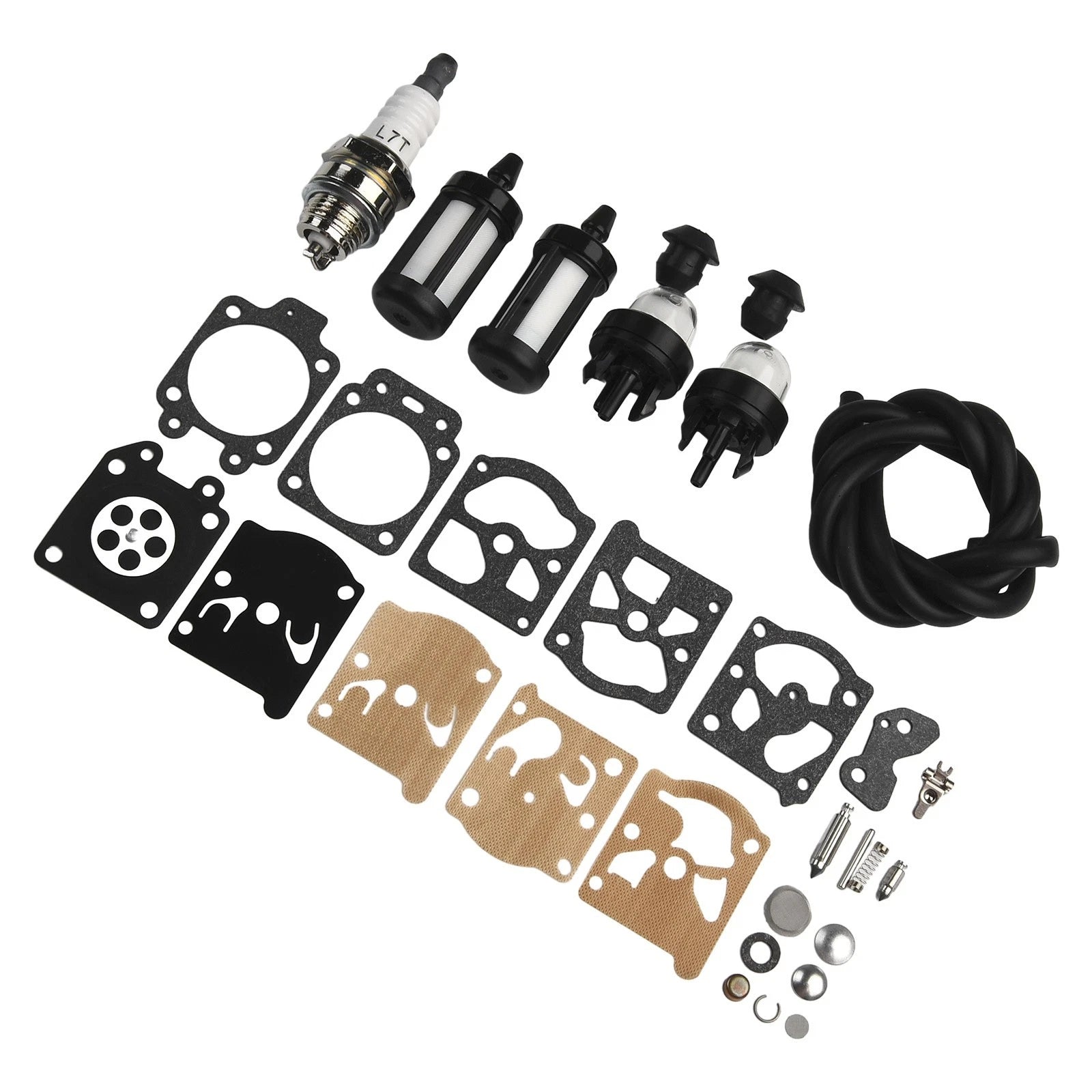Carburetor Repair Kit for String Trimmer (Fuel Line Tools Filter)