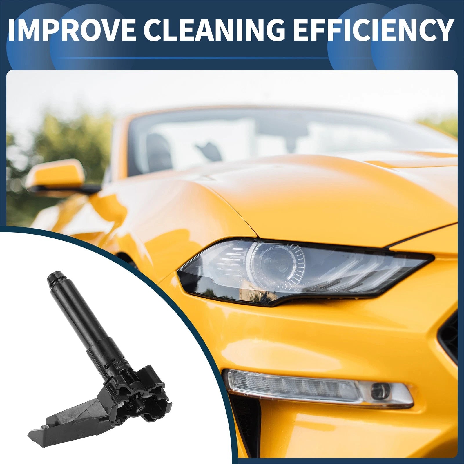 Front Passenger Headlight Washer Nozzle Replacement for Mitsubishi Outlander (2013–2021)