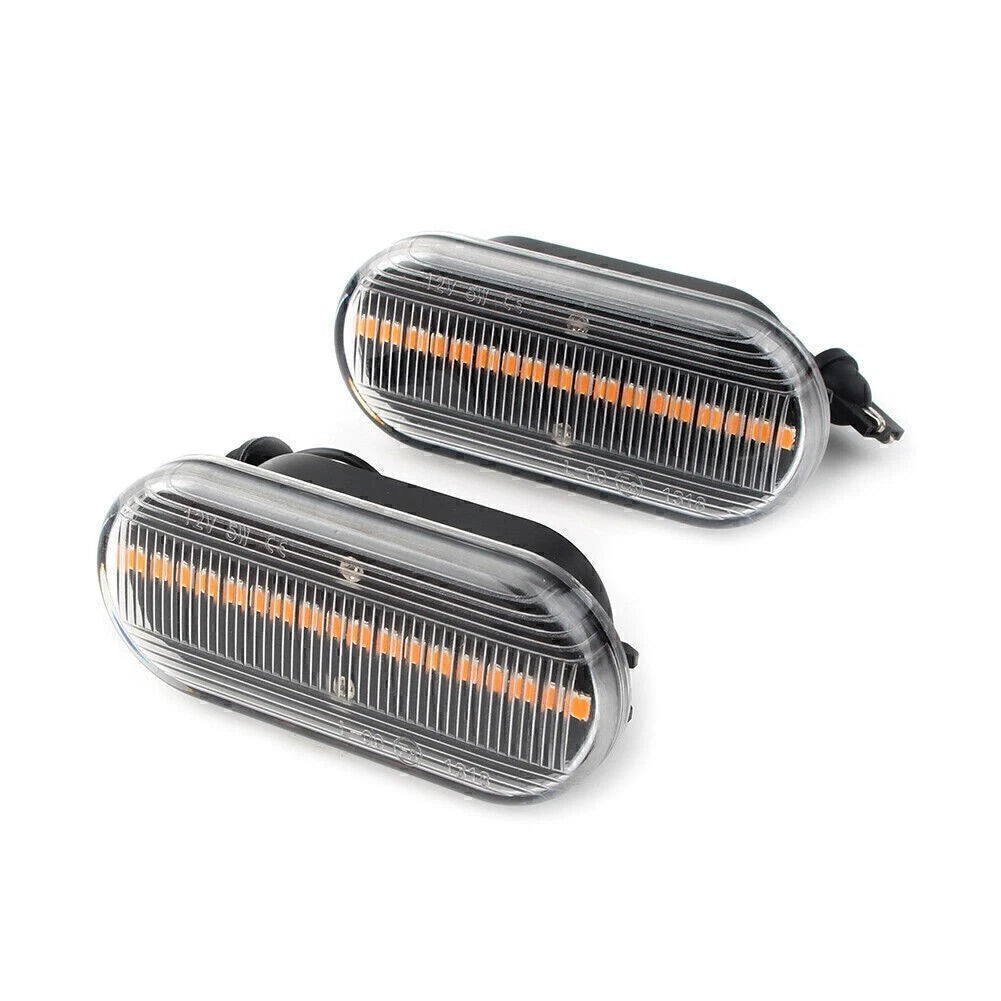 2X Side LED Marker Amber Turn Signal Light for Volkswagen Bora Golf (1991–2005)