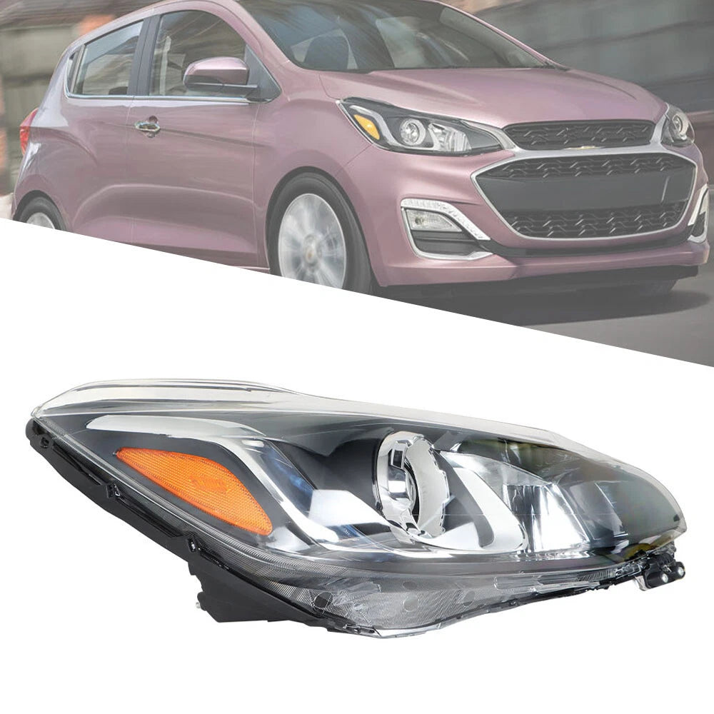 Headlight Assembly for Chevrolet Spark (2019–2021) Halogen Chrome Right Side