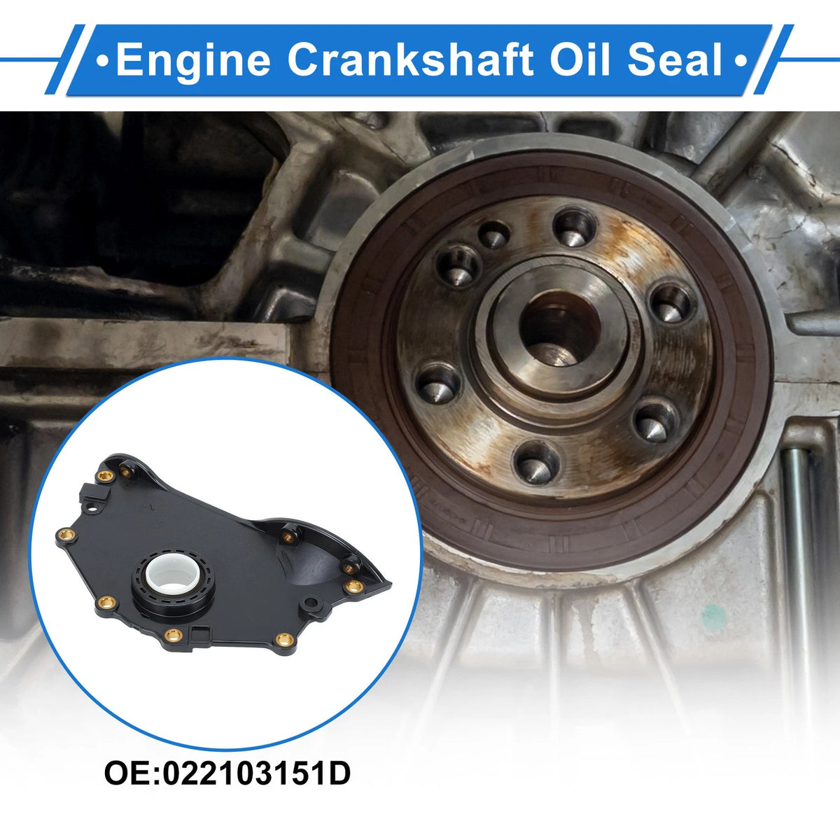 Rear Crankshaft Oil Seal with Flange for VW Touareg Passat (2002–2015)