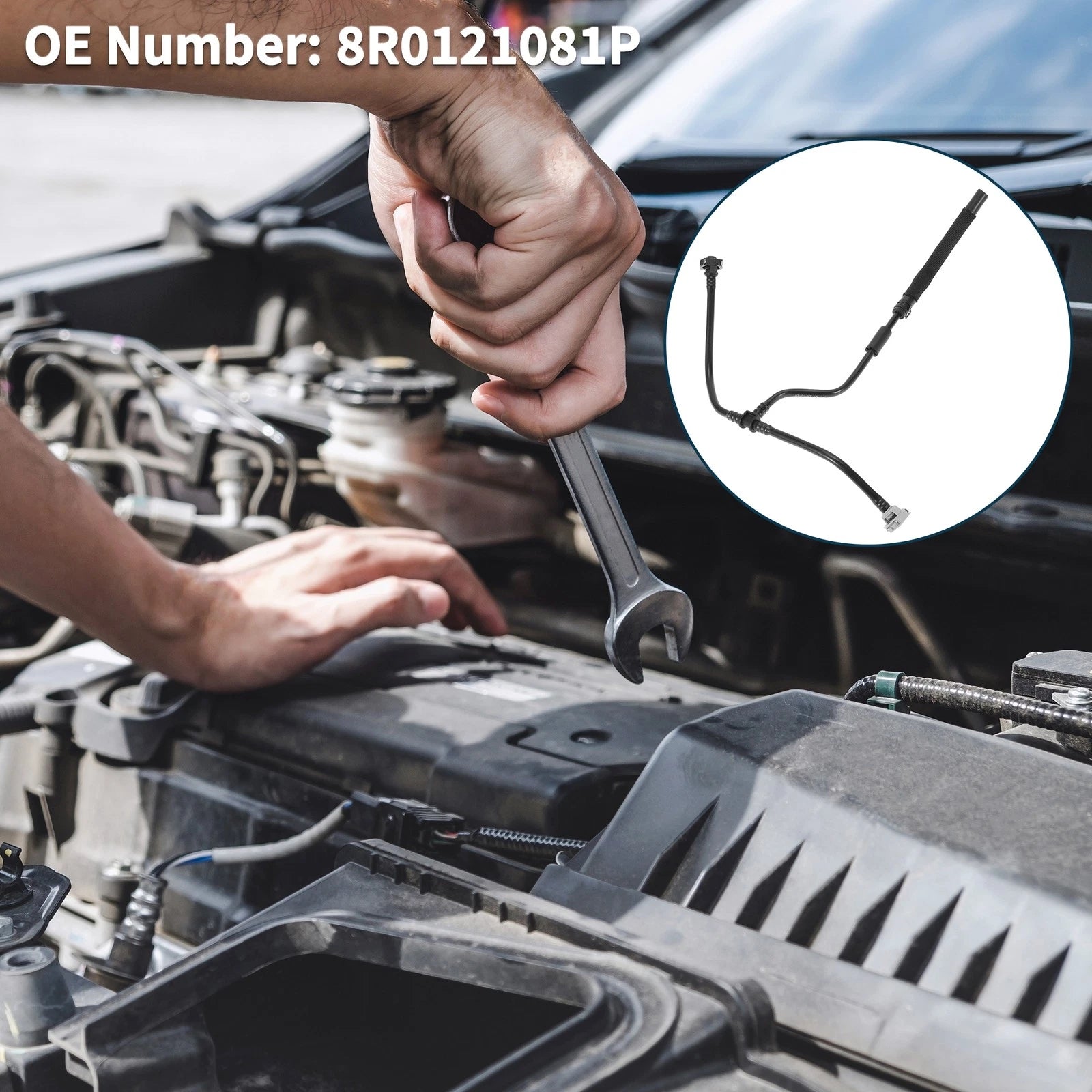 Heater Hose Replacement Rubber for Audi Q5 3.2L V6 (2009–2012)