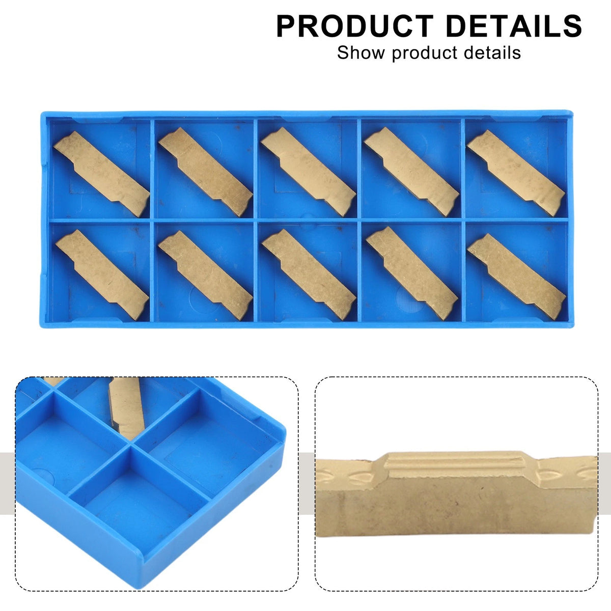 Set of 10 MGMN300M PC9030 3mm Carbide Inserts