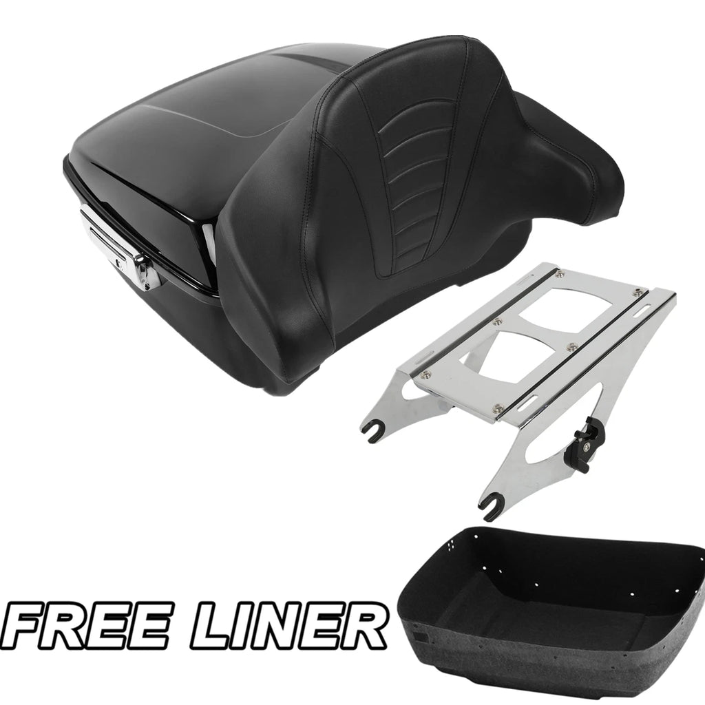 Trunk Backrest Mount Rack for Harley Touring Street Glide (2014–2025)