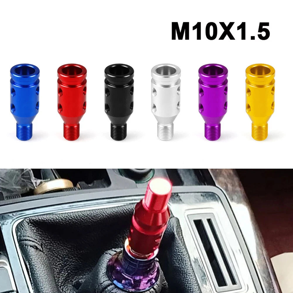 M10x1.5 Aluminum Shift Knob Adapter for Universal Non-Threaded Shifters