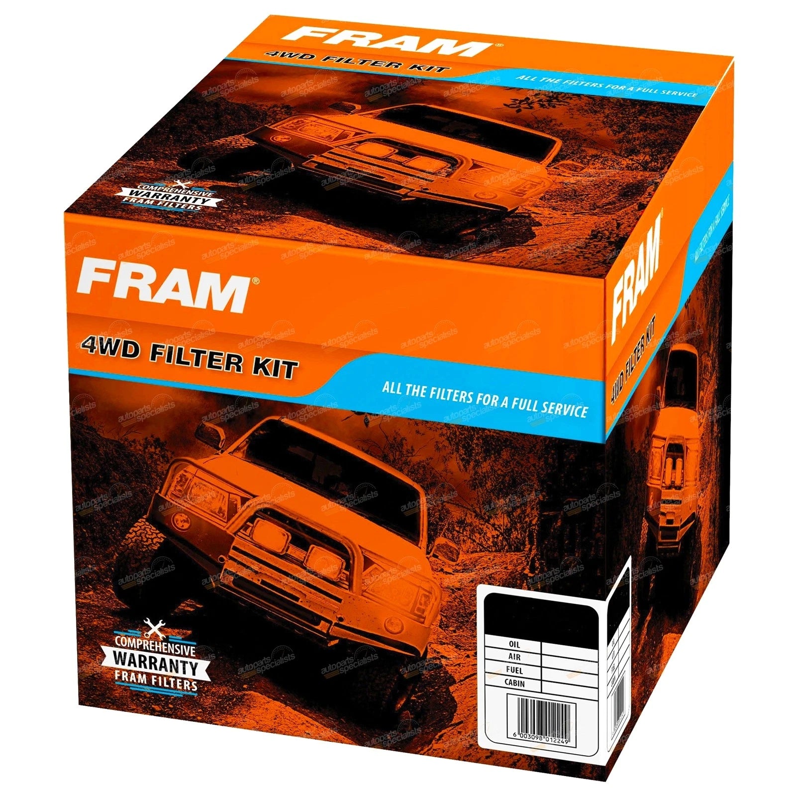 FRAM Oil Air Fuel Filter Service Kit for Challenger (2009–2015)