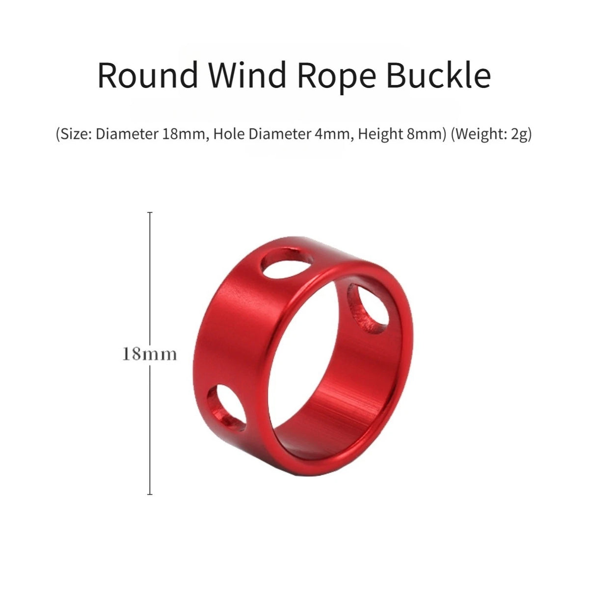 2g Aluminum Tent Adjuster Buckle for Backpacking Gear