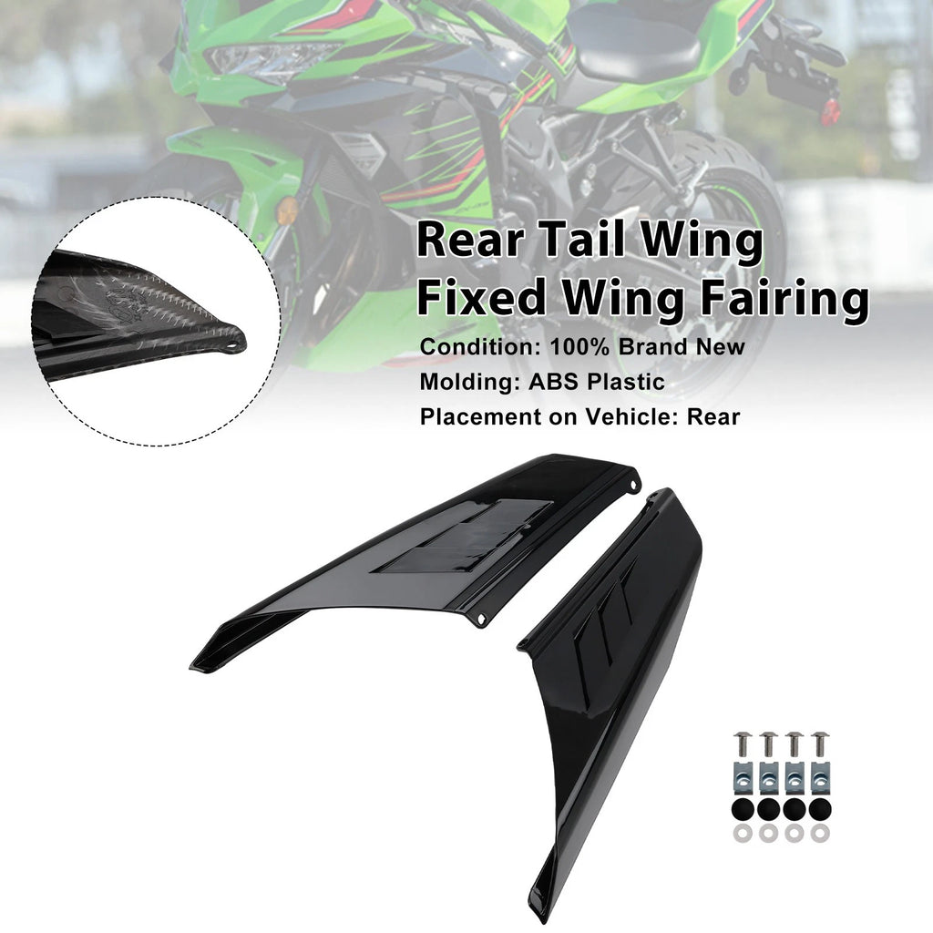 Rear Tail Wing Fairing for Kawasaki Ninja ZX-4R ZX-4RR (2023–2025) Black