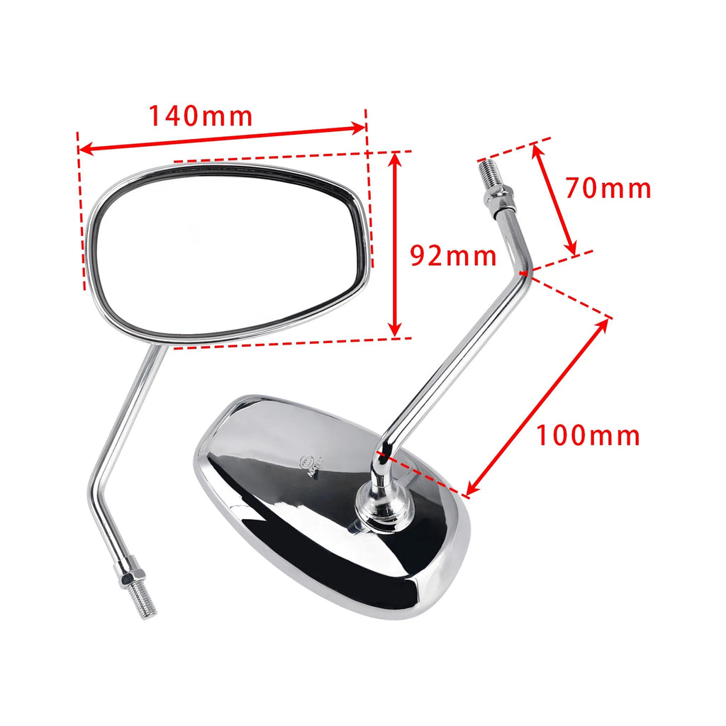 Pair of Mirrors for Suzuki Inazuma Intruder Gladius Boulevard 400 SV GSX GSR (2010–2023)