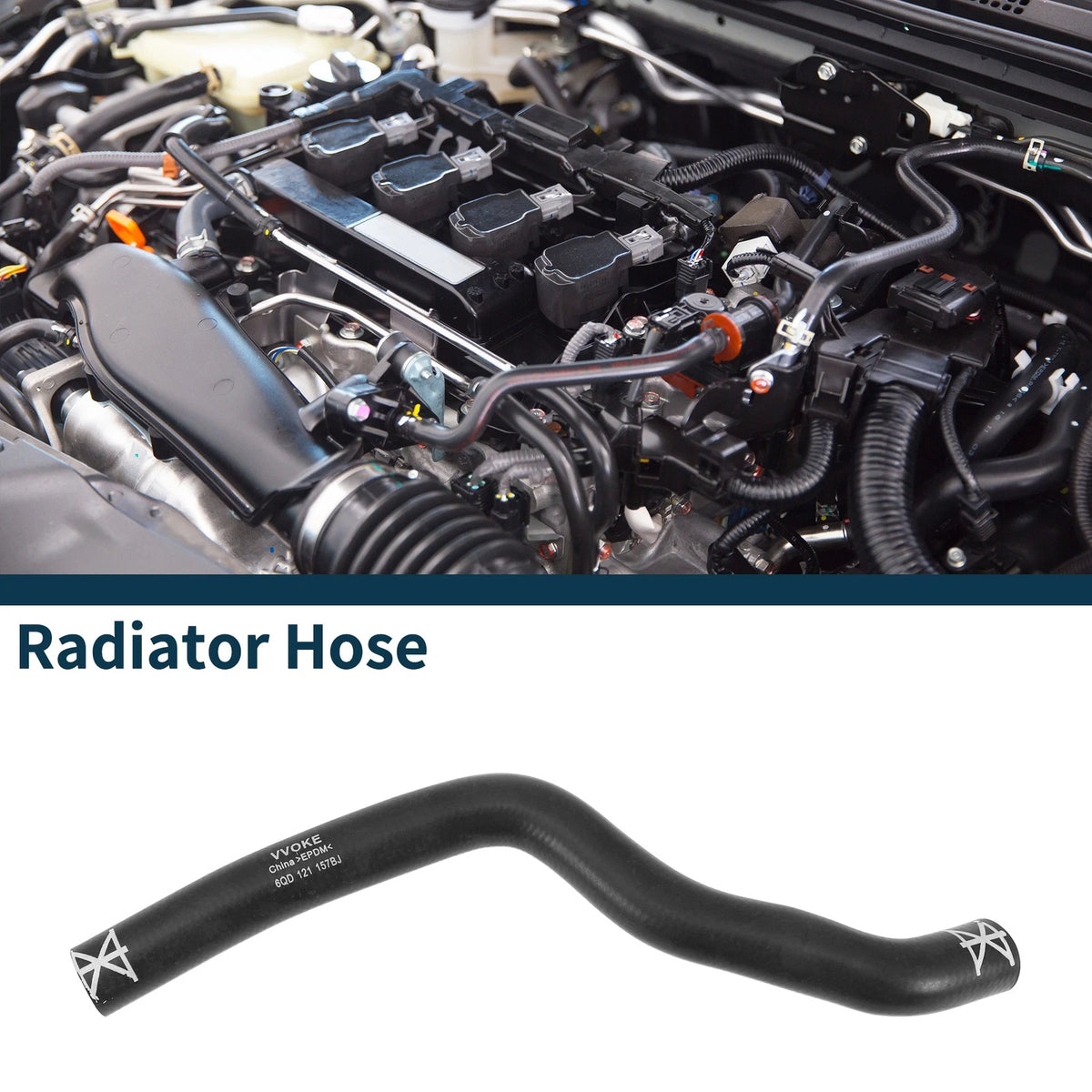 Radiator Hose Coolant Pipe Replacement for Volkswagen Polo 2006–2010