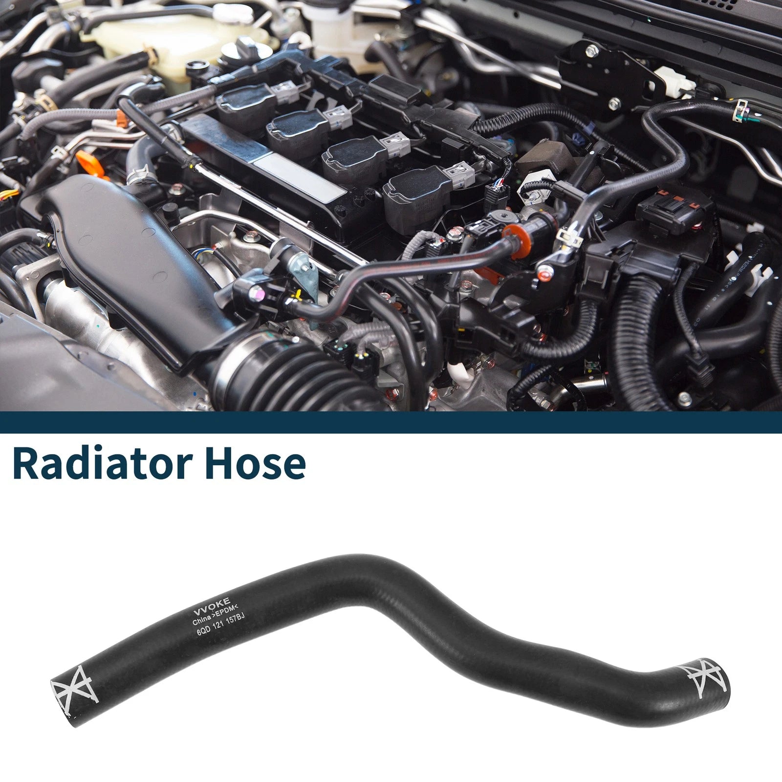 Radiator Hose Coolant Pipe Replacement for Volkswagen Polo 2006–2010