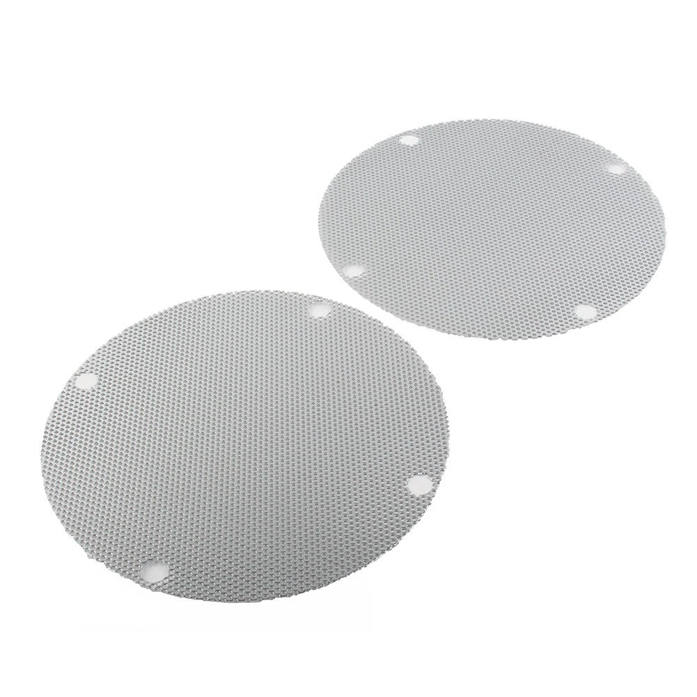 Mesh Rear Speaker Grill Covers for Harley Touring Electra Glide (1996–2013) Silver