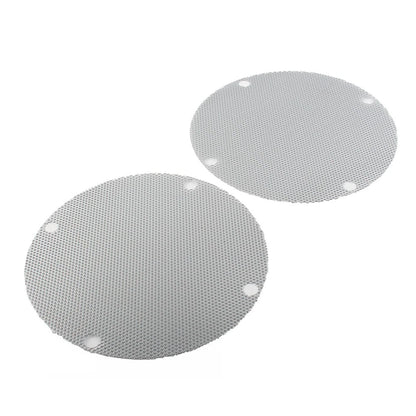 Mesh Rear Speaker Grill Covers for Harley Touring Electra Glide (1996–2013) Silver