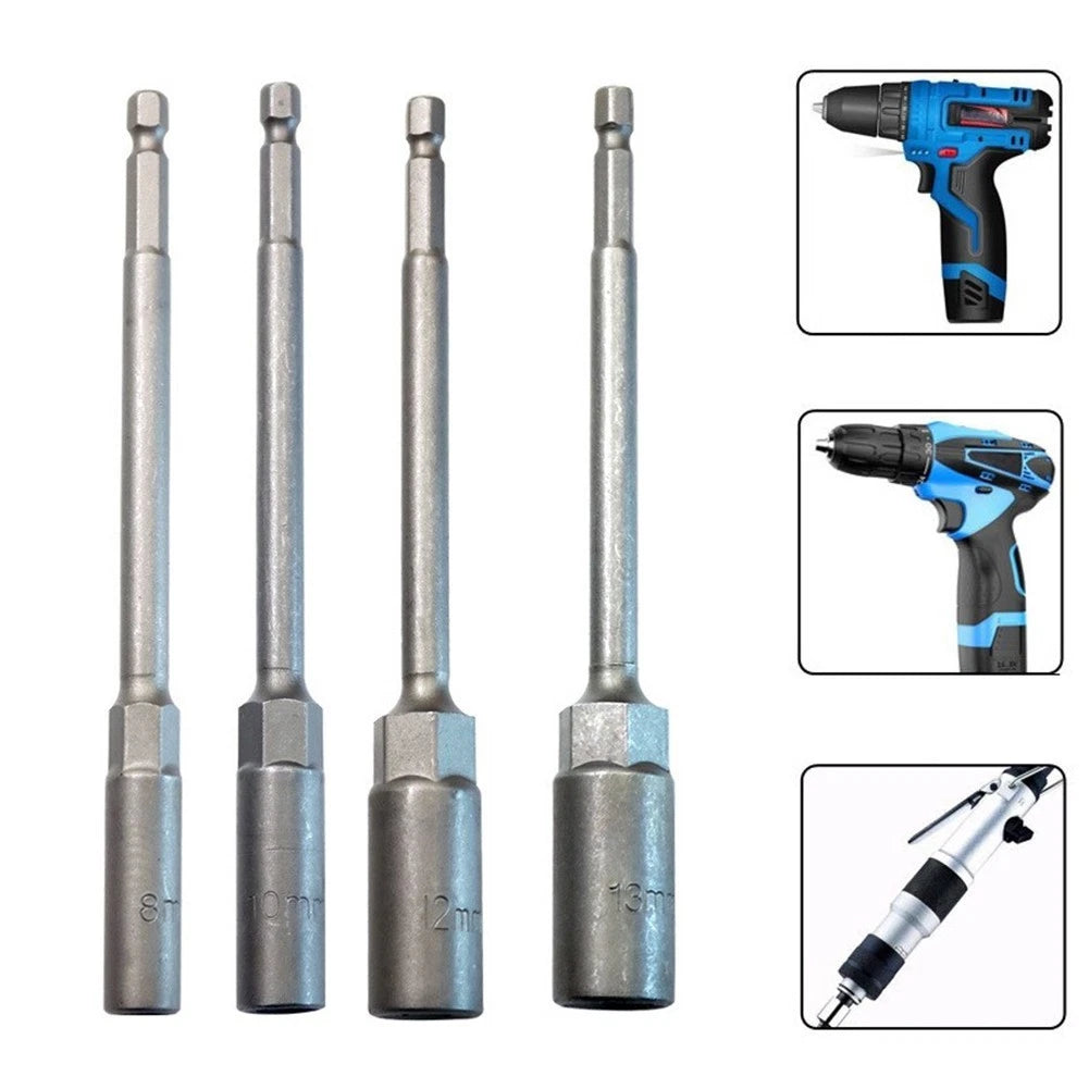 Socket Wrench Adapter for Pistol Drills (Chrome Vanadium Steel)