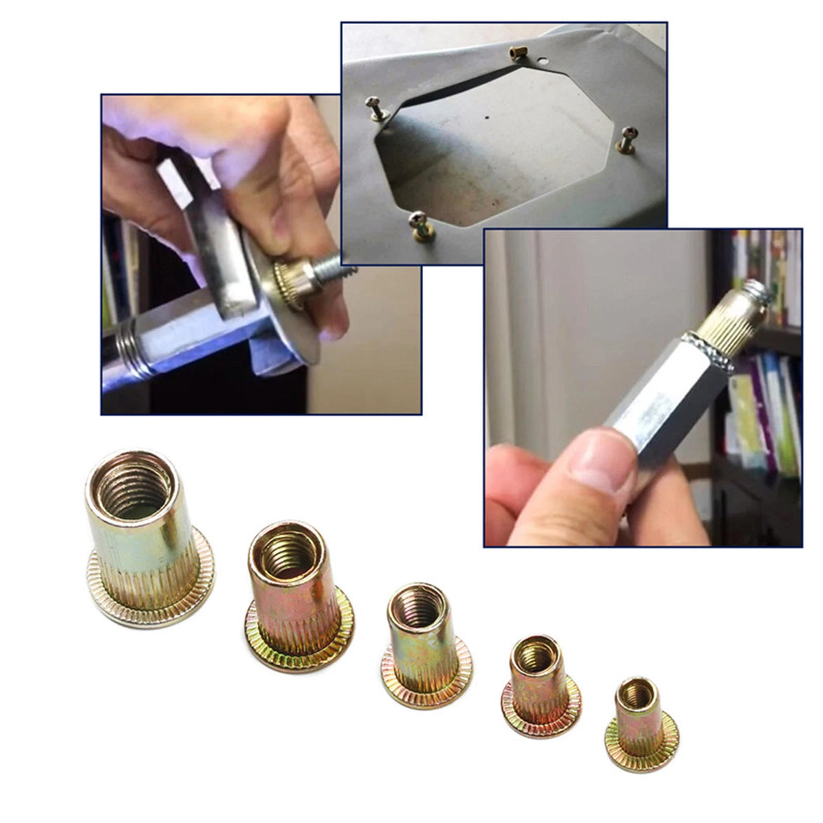 10pcs Nutsert Tool Set for M3-M10 Riveting