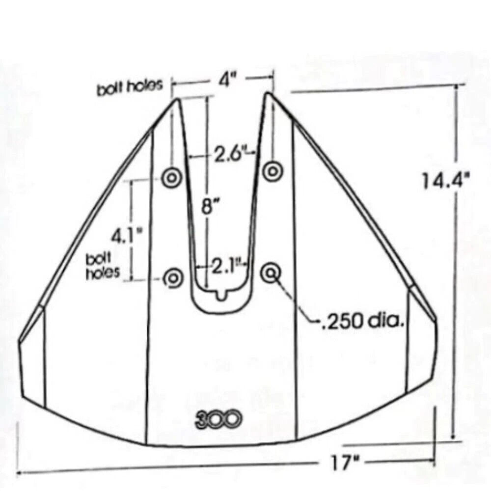 Hydrofoil Stabilizer for Yamaha Mercury Johnson Outboard (40-350 HP)