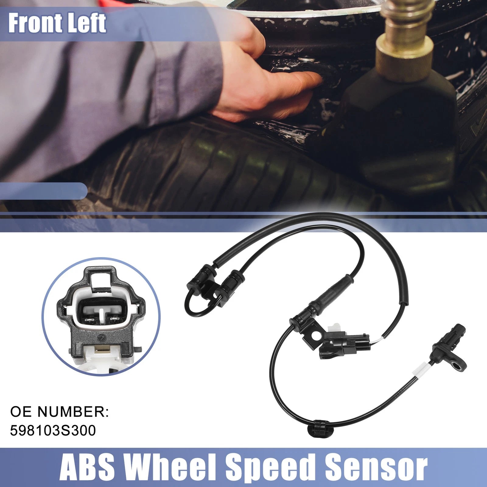 Front Left ABS Wheel Speed Sensor Replacement for Hyundai Sonata (2011–2014)