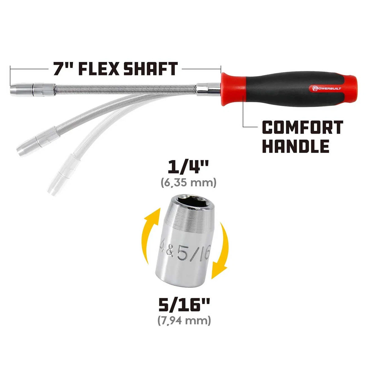 Flexible Hose Clamp Nut Driver for Powerbuilt (647769)