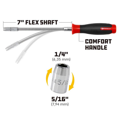 Flexible Hose Clamp Nut Driver for Powerbuilt (647769)