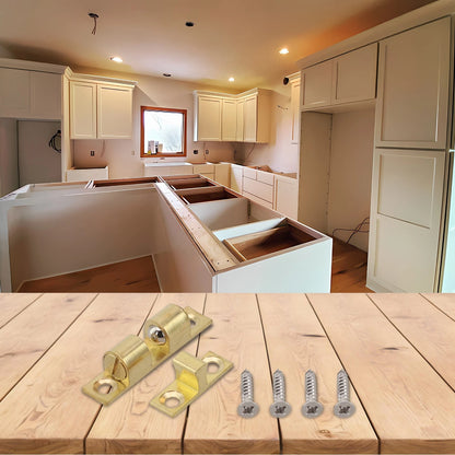 Solid Brass Roller Catch Adjustable Double Ball Tension for Machine Doors