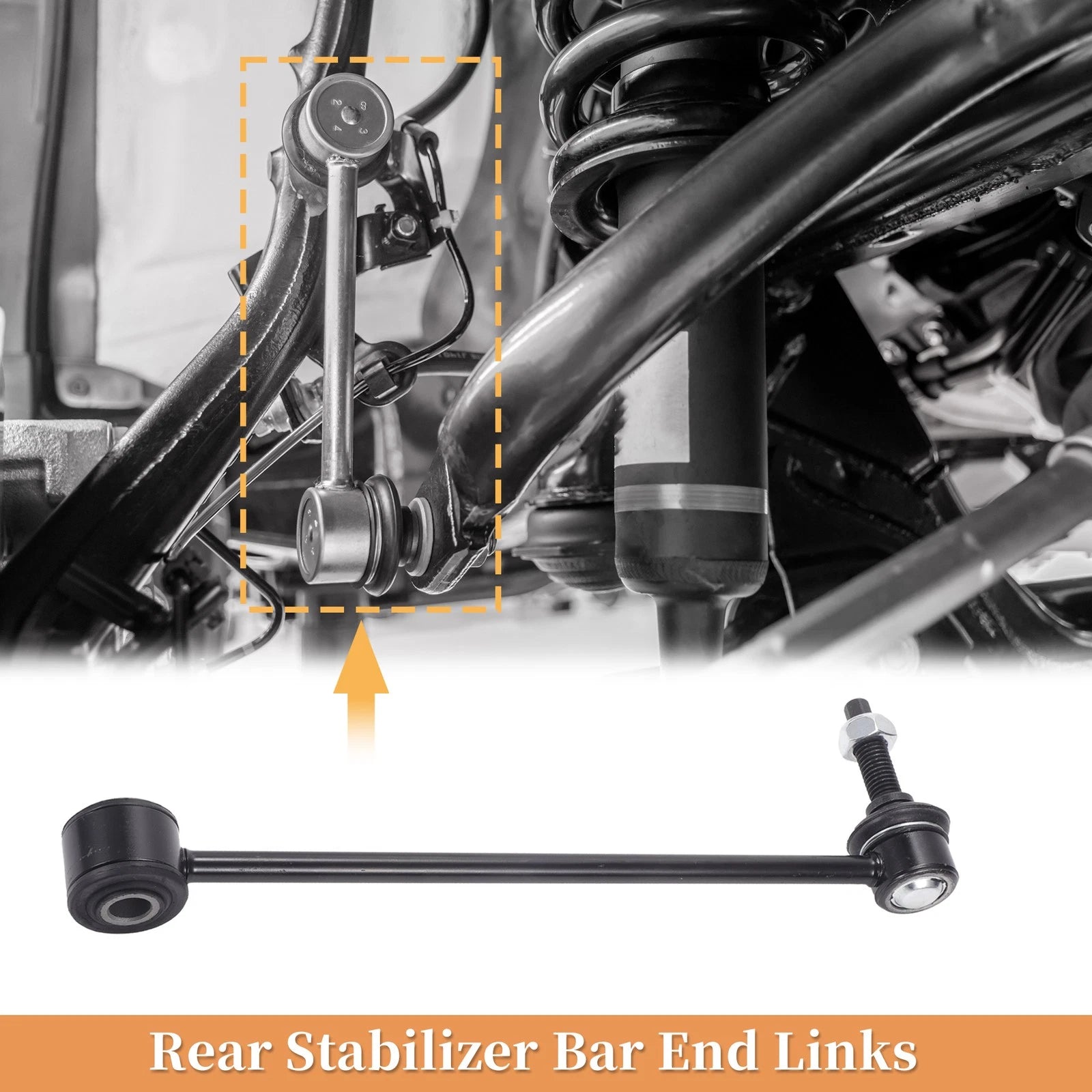 2pcs Rear Stabiliser Sway Bar Link Replacement for Jeep Liberty Dodge Nitro (2008–2012)