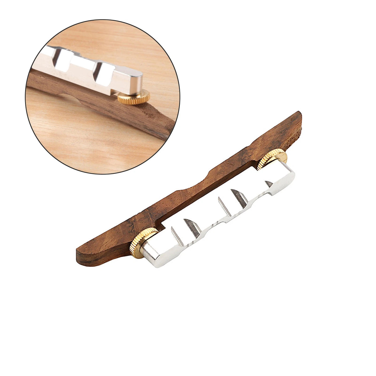 Adjustable Rosewood Mandolin Bridge for 8 String Mandolin