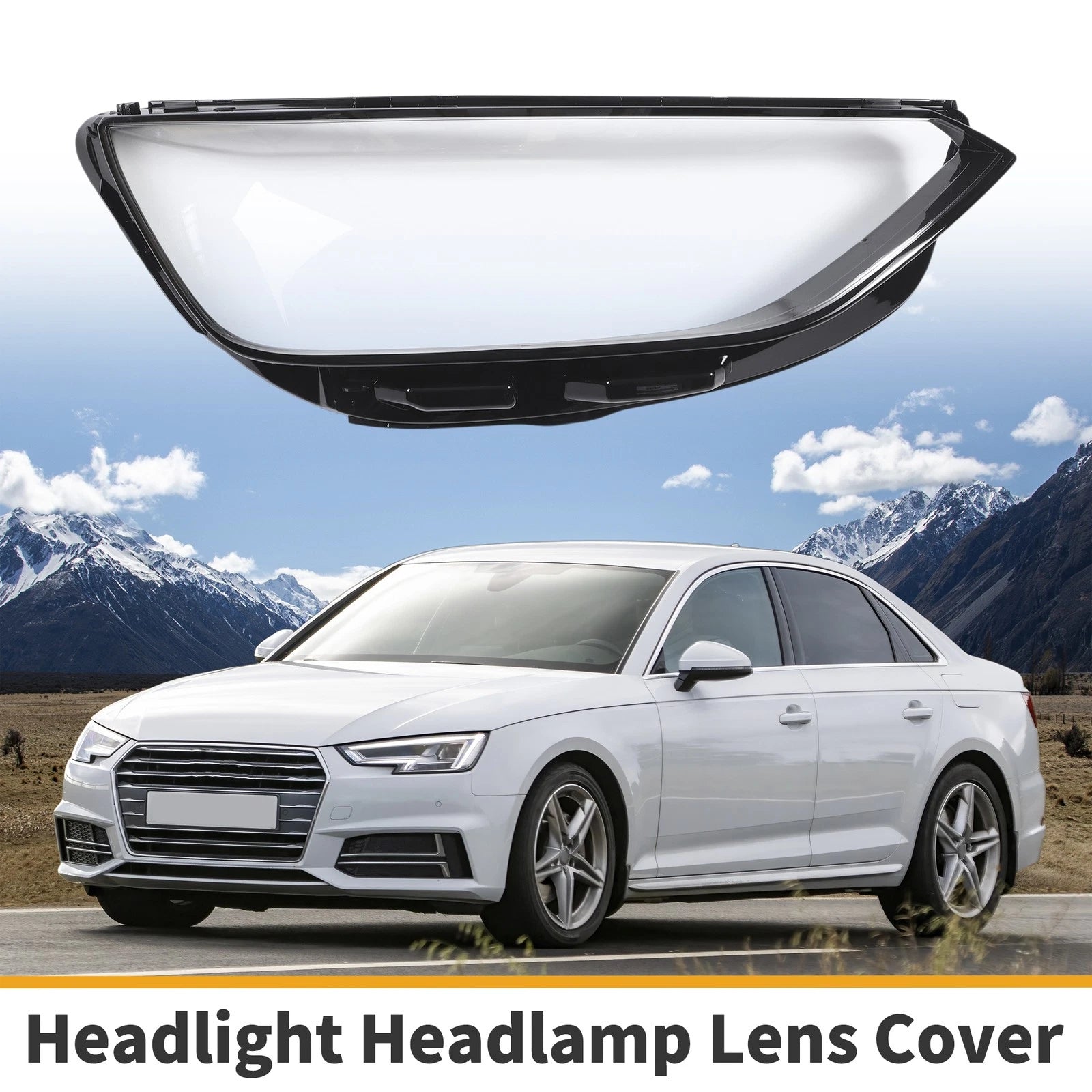 Front Right Headlight Lens Cover Replacement for Audi A4 (2020–2023)