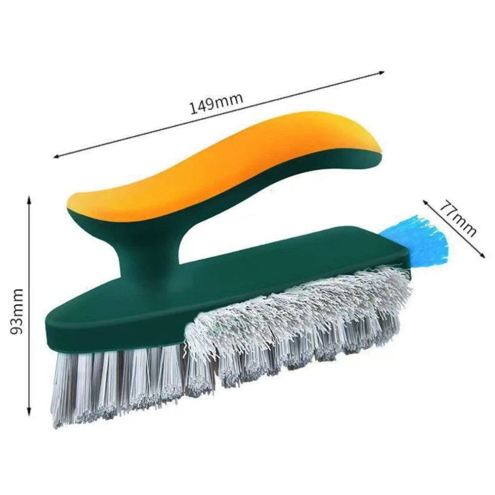 Multi Head Grout Scrub Brush with Squeegee Tool for Bathroom Kitchen