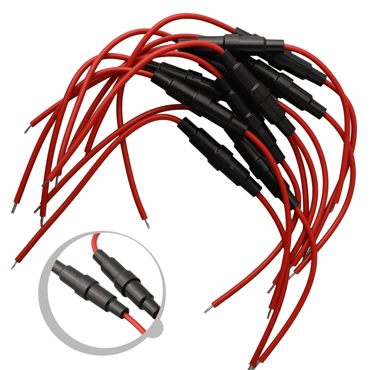 10pcs Inline Fuse Holder Fast Blow Screw Type for Wide Applications