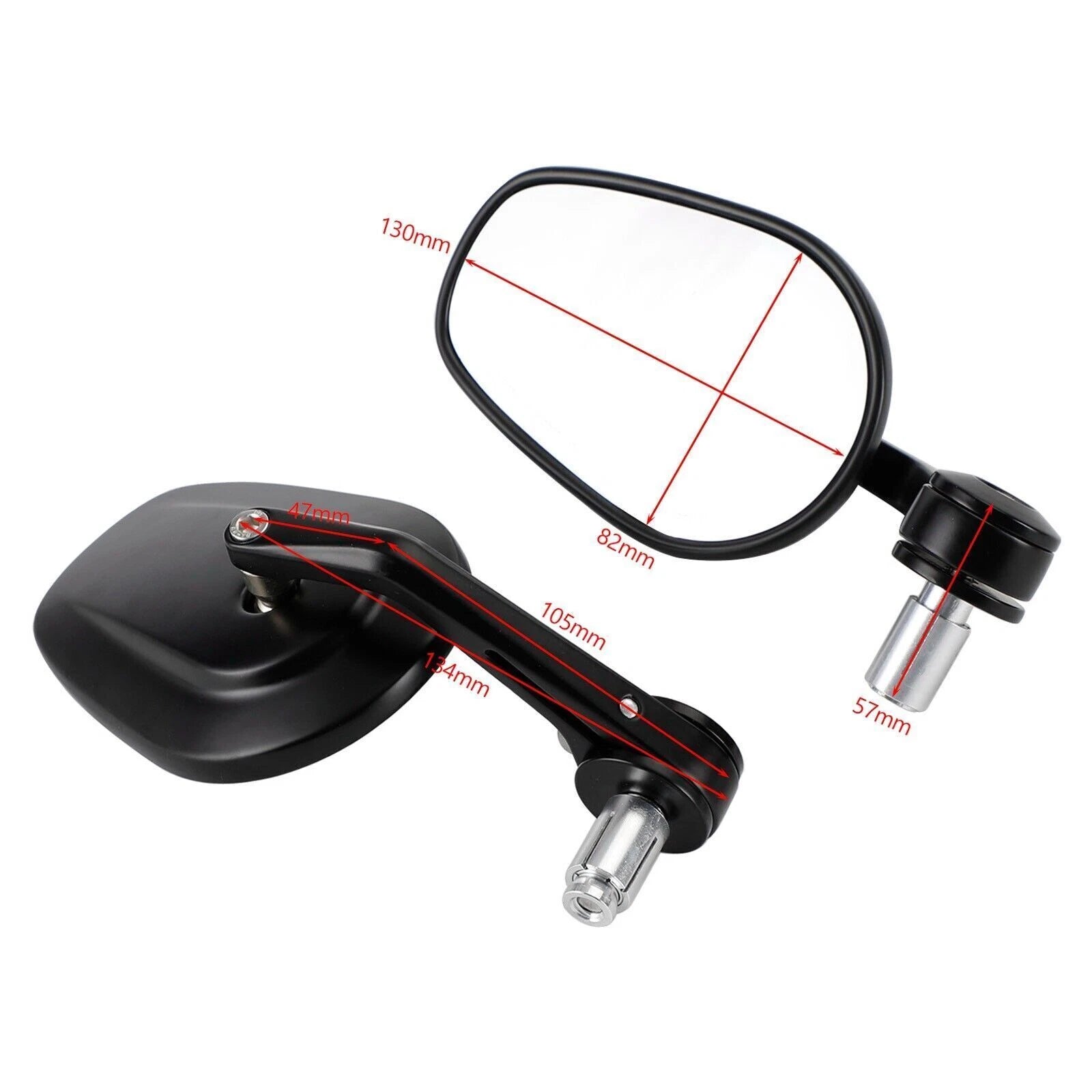 CNC Aluminium Bar End Mirrors for Yamaha MT-07 MT-09 XSR 700 900 (2014–2023)