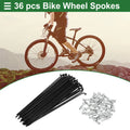Bicycle Spokes Nipple Set 14G 125mm Carbon Steel for Universal (Universal)