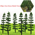 100pcs Miniature Model Trees for HO Scale Train Railroad Diorama