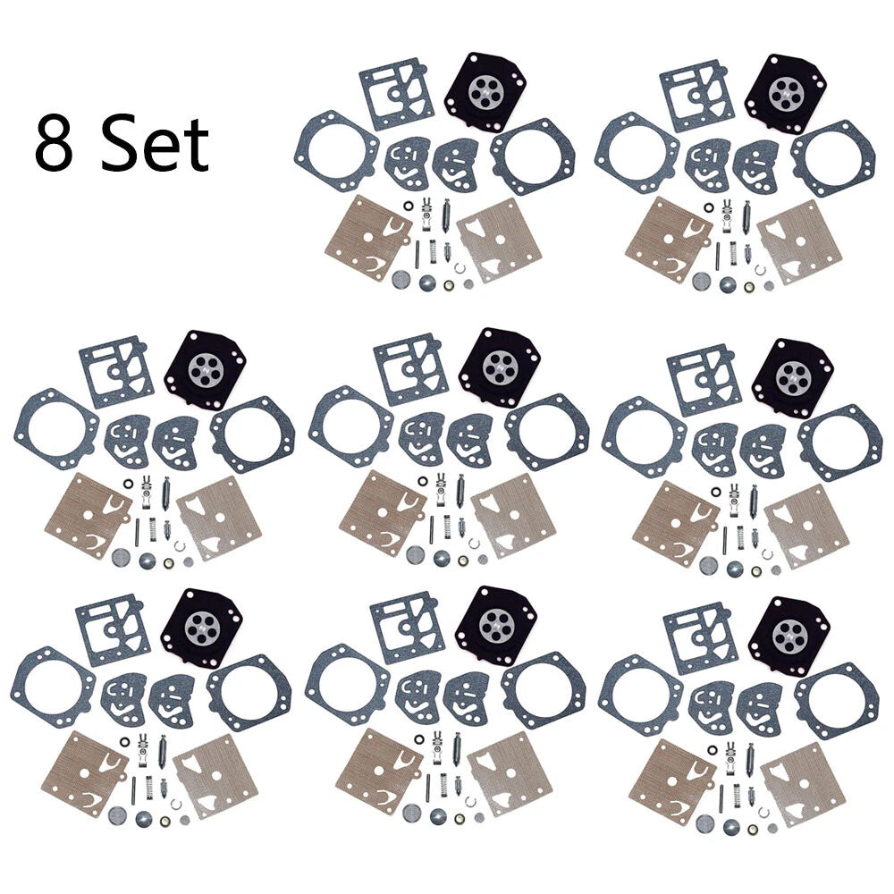 Set of 8 Carburetor Gasket Kit for Husqvarna 257 250R Poulan 2800 3300 K20-HDA