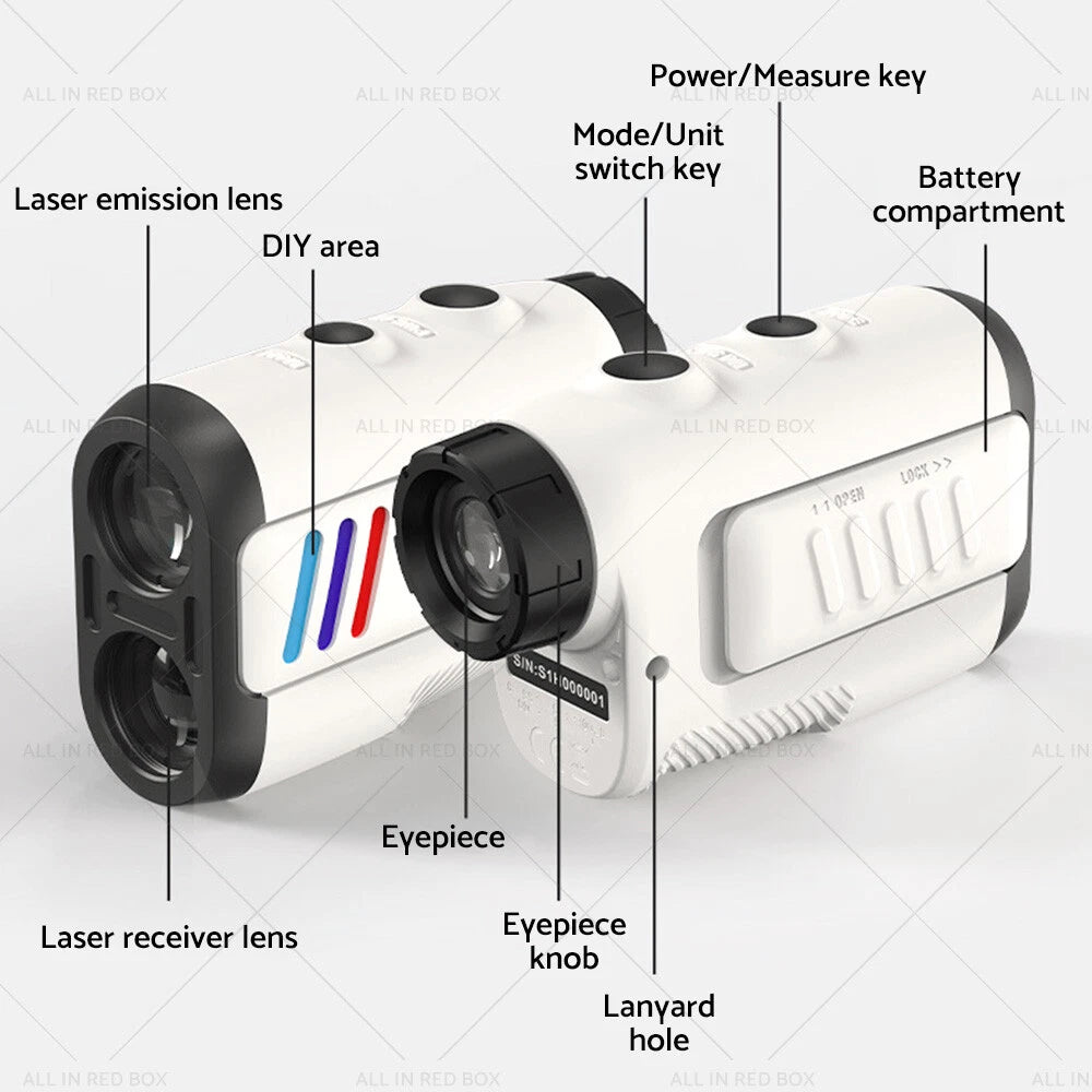 Golf Range Finder 600M with Slope Compensation for Golf (2023)