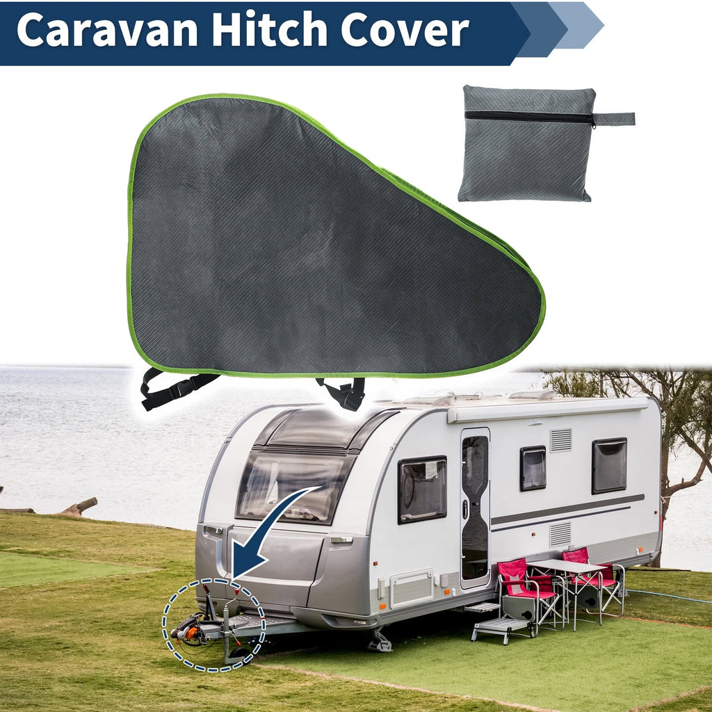 Caravan Hitch Cover Waterproof Trailer Jack Cover for Caravan (1990–2020)