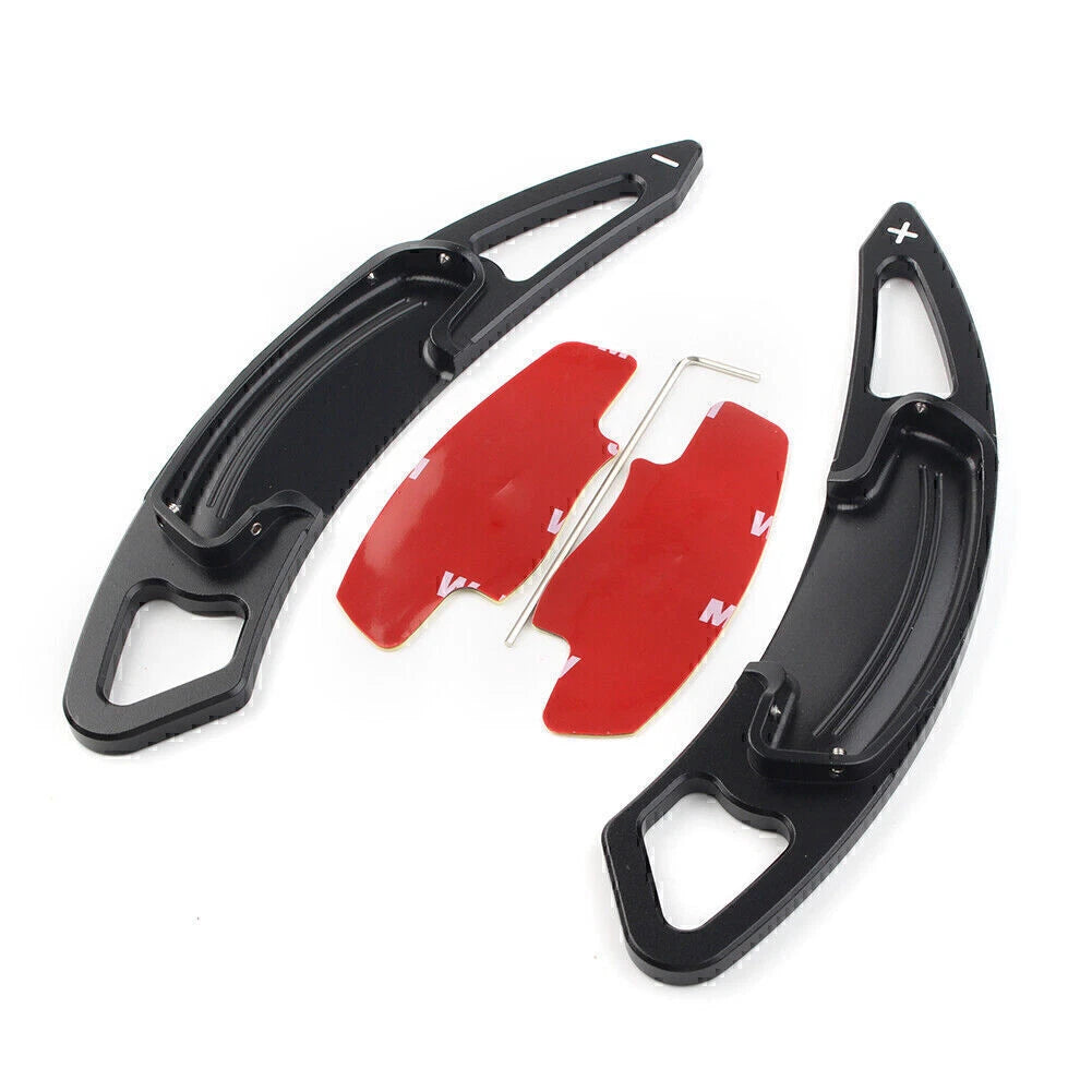 2pcs Black Paddle Shifters Extensions Trim Fit For Acura MDX 2013-2018 Car