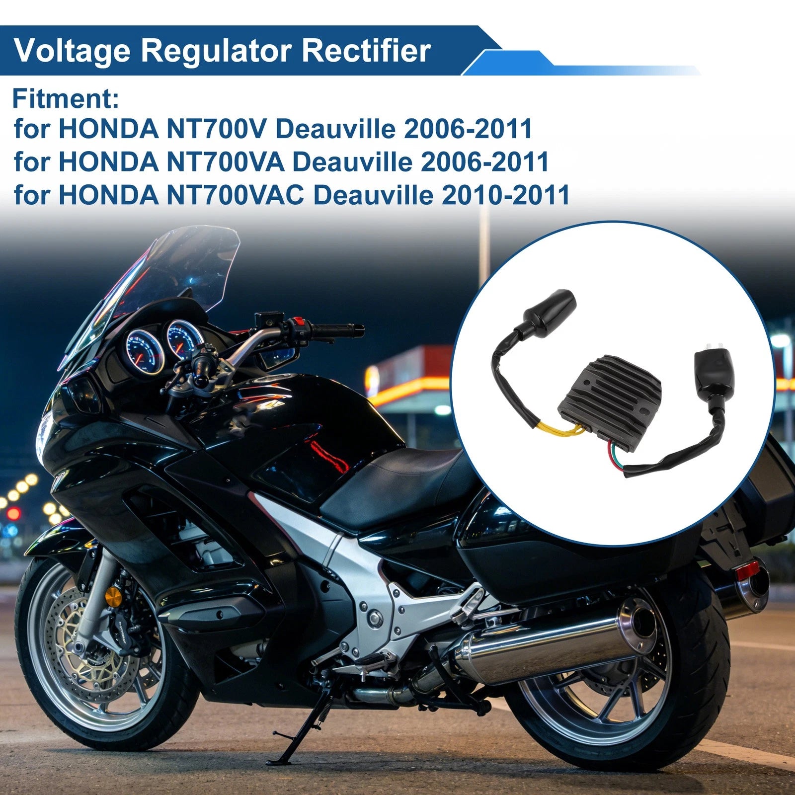 Voltage Regulator Rectifier Replacement for Honda NT700V Deauville (2006–2011)