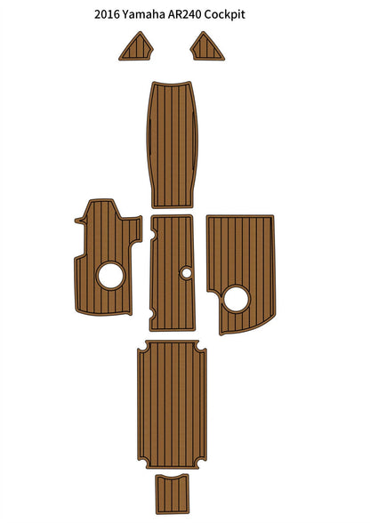 EVA Foam Cockpit Pad for Yamaha AR240 (2016) - Teak Deck Floor Mat
