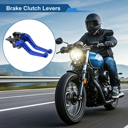 Adjustable Short Brake Clutch Lever for Triumph Scrambler 400X (2024–2025) Blue
