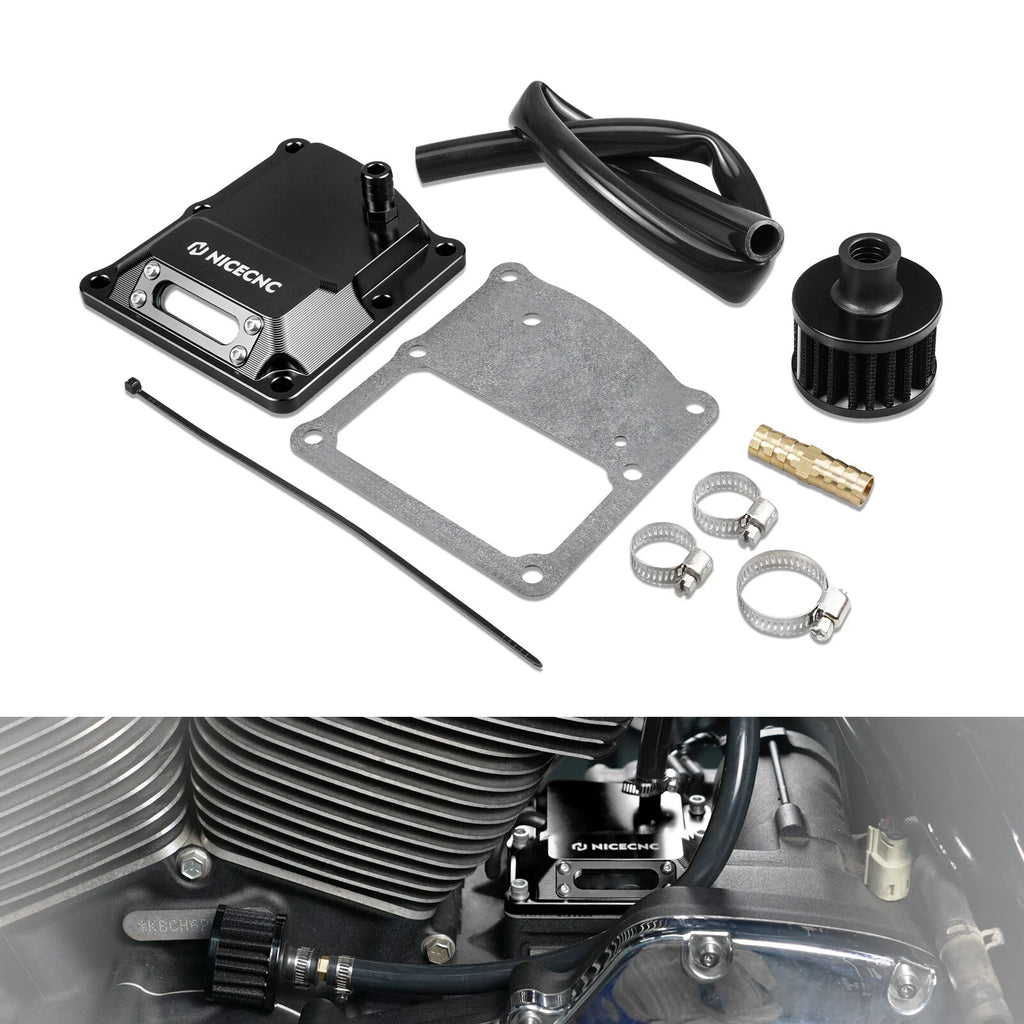 Transmission Top Cover Kit with Air Filter for Harley Softail/Road Glide/Road King (–)