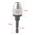 1/4" Keyless Drill Bit Chuck Quick Change Adapter for UK Models